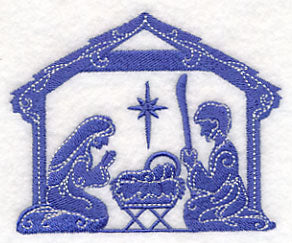 Elegant Nativity Manger Scene