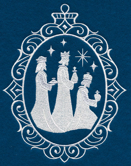 Wise Men Cameo (Whitework)