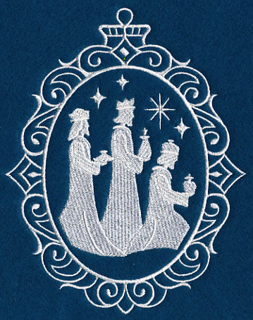 Wise Men Cameo (Whitework)