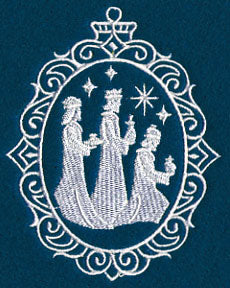Wise Men Cameo (Whitework)