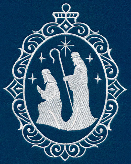 Shepherds Cameo (Whitework)