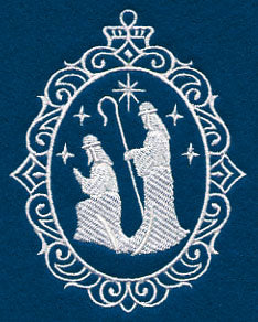 Shepherds Cameo (Whitework)