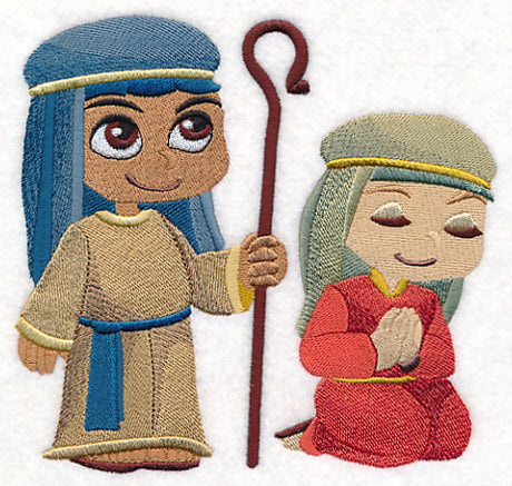 Playful Christmas Pageant Shepherds