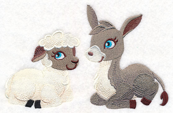 Playful Christmas Pageant Animals