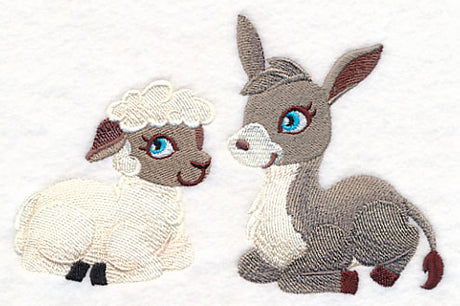 Playful Christmas Pageant Animals