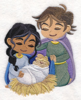 Playful Christmas Pageant Holy Family