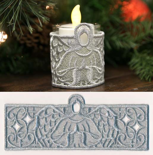 Angel Candle Wrap (Lace)