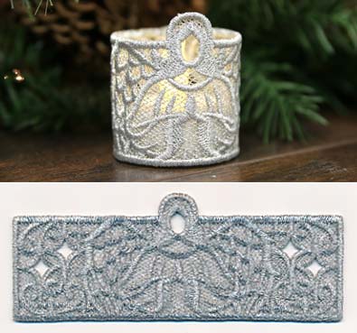 Angel Candle Wrap (Lace)