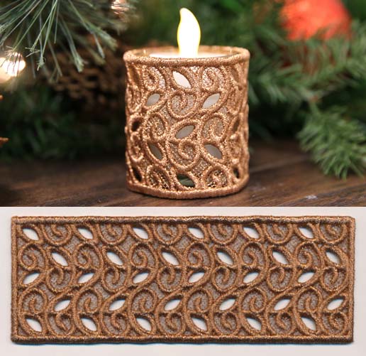 Wrapped Loop Tutorial Filigree Candle Wrap (Lace) – Embroidery Library