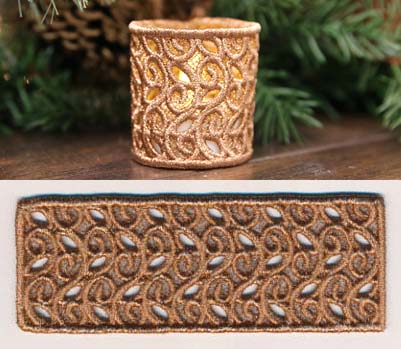 Filigree Candle Wrap (Lace)