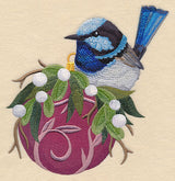 Australian Blue Wren on Ornament