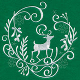 Winter Wonderland Deer (Whitework)