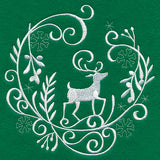 Winter Wonderland Deer (Whitework)