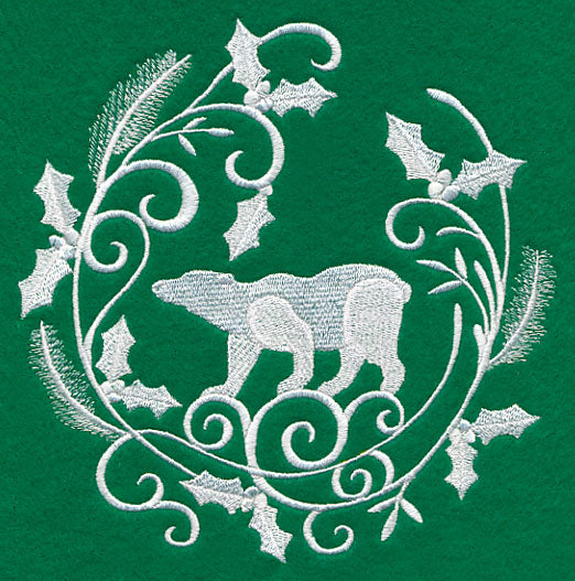 Winter Wonderland Polar Bear (Whitework)