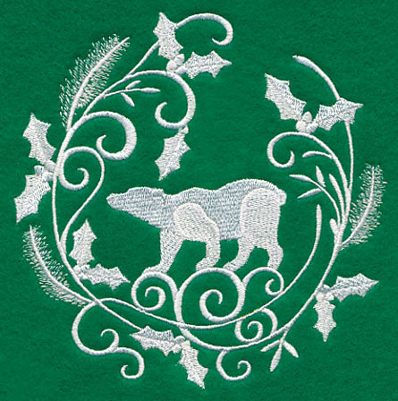 Winter Wonderland Polar Bear (Whitework)