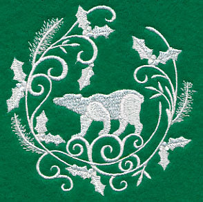 Winter Wonderland Polar Bear (Whitework)