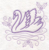 Doodle Swans a Swimming