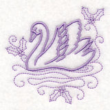 Doodle Swans a Swimming