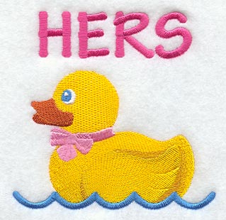 Rubber Ducky & Bow - Hers