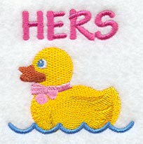 Rubber Ducky & Bow - Hers