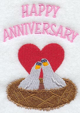 Love Doves Happy Anniversary