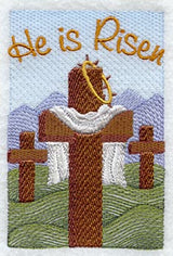 He Is Risen w/ Cross & Crown
