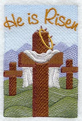 He Is Risen w/ Cross & Crown