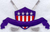 Patriotic Golf Crest