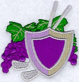 Grapes & Shield Golf Crest