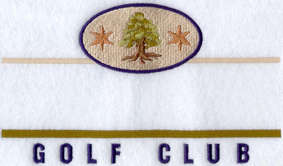 Trees & Stars Golf Crest