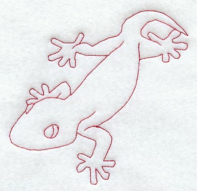 Gecko (Redwork)