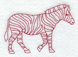 Zebra (Redwork)