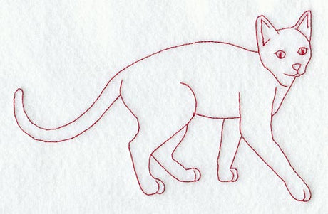Cat (Redwork)