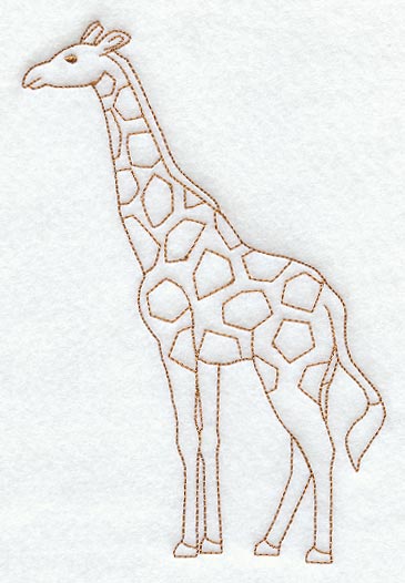 Giraffe (Redwork)