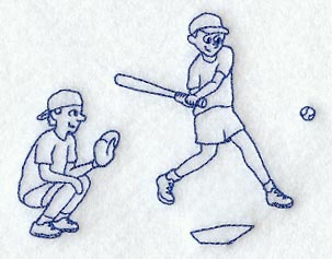 Baseball (Redwork)