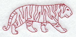Tiger (Redwork)