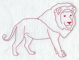 Lion (Redwork)