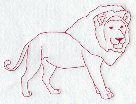 Lion (Redwork)