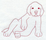 Puppy (Redwork)
