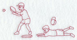 Baseball II (Redwork)