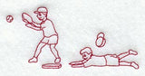 Baseball II (Redwork)