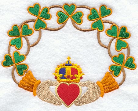 Gaelic Claddagh with Vines