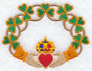 Gaelic Claddagh with Vines