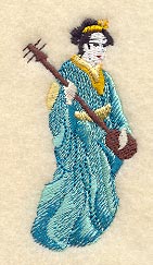 Geisha with Instrument