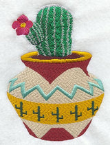 Basket w/Cactus