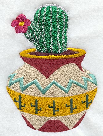 Basket w/Cactus