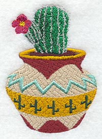 Basket w/Cactus