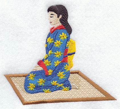 Tea Ceremony - Woman on Tatami Mat