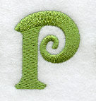 Victorian Letter P (3 Inch)