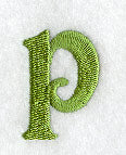 Victorian Lower Case Letter p (3 Inch)
